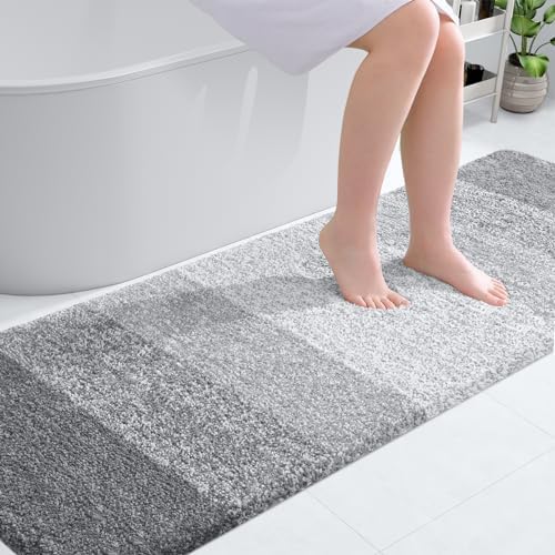 OLANLY Bathroom Runner Rug 70x20, Extra Soft Absorbent Microfiber Bath Rugs by OLANLY