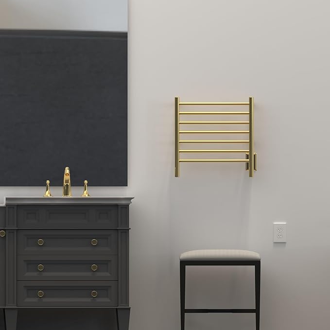 Amba RWHS-SPG Radiant Small 7 Bar Towel Warmer in Polished Gold
