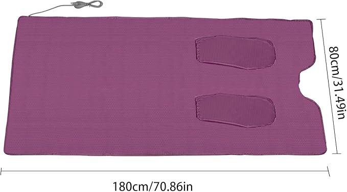 Infrared Sauna Blanket 6 ft x 2.6 ft, Portable Far Infrared Sauna Blanket for Home Use, Body Relaxation and Detoxification, 95-176°F, 0-60 Minutes Timer (Purple)