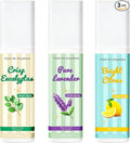 Toilet Spray, Citrus, Eucalyptus & Lavender, 3 Pack 1.7 fl oz each, Bathroom Odor Eliminator, Travel Size, Essential Oil Freshener, Up to 255 Sprays