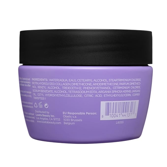 Luseta Biotin & Collagen Hair Mask for Dry & Damaged Hair and Growth-Thickening Hair Treatment-Anti Frizz, Nourishment for Thin Hair 8.5 oz