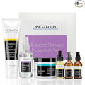 YEOUTH Skin Care Set: Hyaluronic Acid Serum, Vitamin C Serum, Face Cleanser, Toner, Under Eye Gel, Face Cream, 6-Piece Skincare Kit For Women & Men