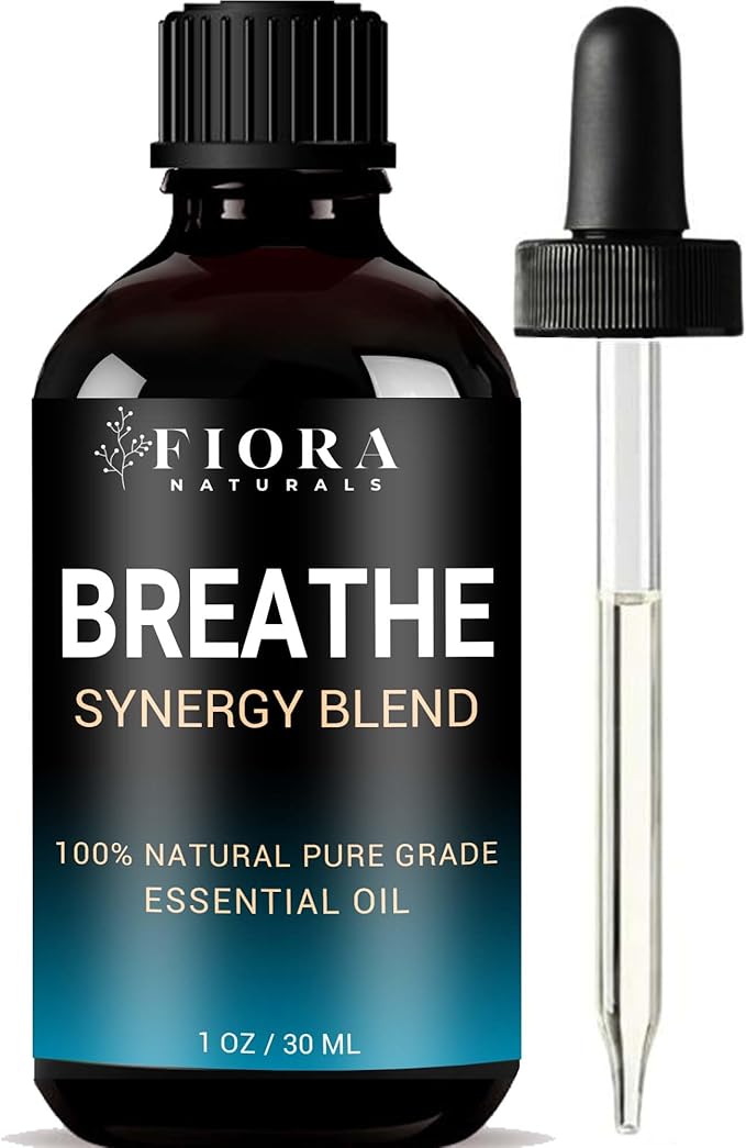 Breathe Essential Oil for Diffuser - Invigorating and Refreshing Breathe Essential Oil Blend for Aromatherapy (1 Fl Oz)