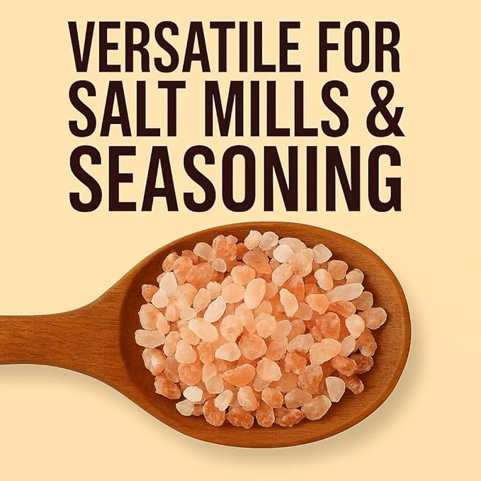 Good Tierra Himalayan Pink Salt in Jar - Coarse, 5 lb - Ideal for Bath Salt, Table Salt Grinders, and Spice Jars
