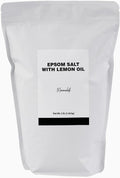 Minimalist Epsom Salt with Lemon Oil, Perfect for Scented Baths and Foot Soaks, Packaged for Convenience in a Refillable Bag (80 Ounce)