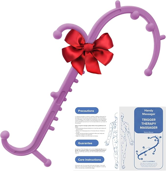 Ranarose Deep Tissue Back & Neck Massager - Back Massager Stick for Pain Relief, Muscle Knot Remover, Trigger Point Massage Tool for Full Body, Shoulders, Legs - Pressure Point Massage Tool