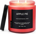 Apple Pie Home Scented Candles, 13oz Organic Soy Wax, 76-Hour Clean Burning, Natural Candles Non Toxic, Warm & Sweet Gourmand Scent for Relaxation, Aromatherapy Housewarming Candle for Men Women