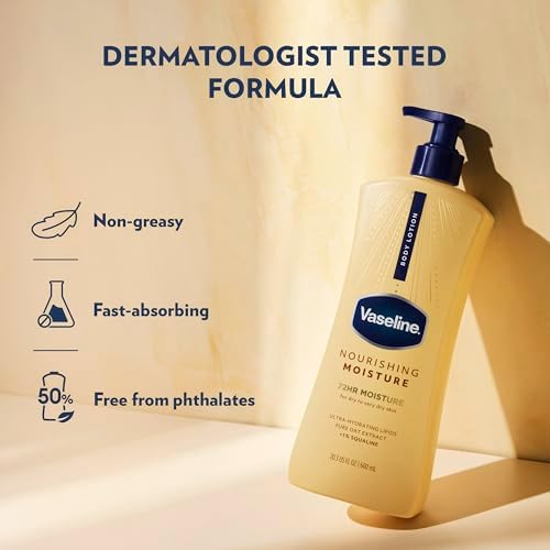 Vaseline Nourishing Moisture Body Lotion Dry Skin + Oat Extract 20.3oz 3ct - Image 4