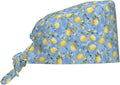 Scrub Cap for Women and Men Boho Black Leaf Pattern Adjustable Breathable Sweatband Hat for Work Kitchen Spa Shower Daily Use