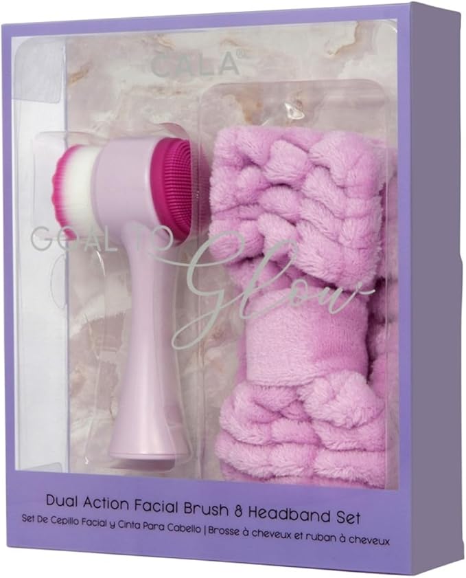Cala Dual Action Facial Brush & Headband Set