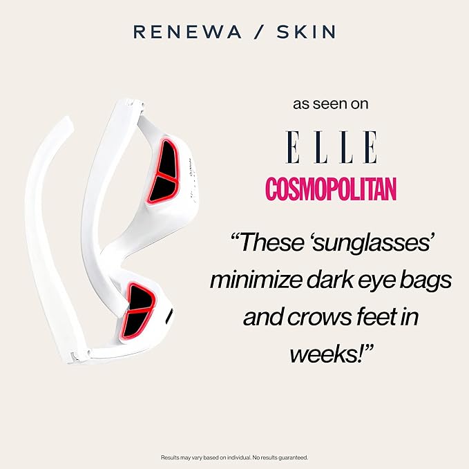 Renewa EyeLift | Under-Eye Beauty Tool with Gentle Light | Skincare Tool for Refreshing, Brightening and Radiant-Looking Skin | At-Home Self-Care Facial Tool for Smoother-Looking Eyes