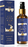 Orange & Vanilla Ayurveda Mist | Vata Balancing Room Spray | Air Freshener | Home Fragrance | Use for Aromatherapy, Relaxation, Sleep, Stress Relief | Reiki, Yoga, Meditation Mist |100ml | Aromafume