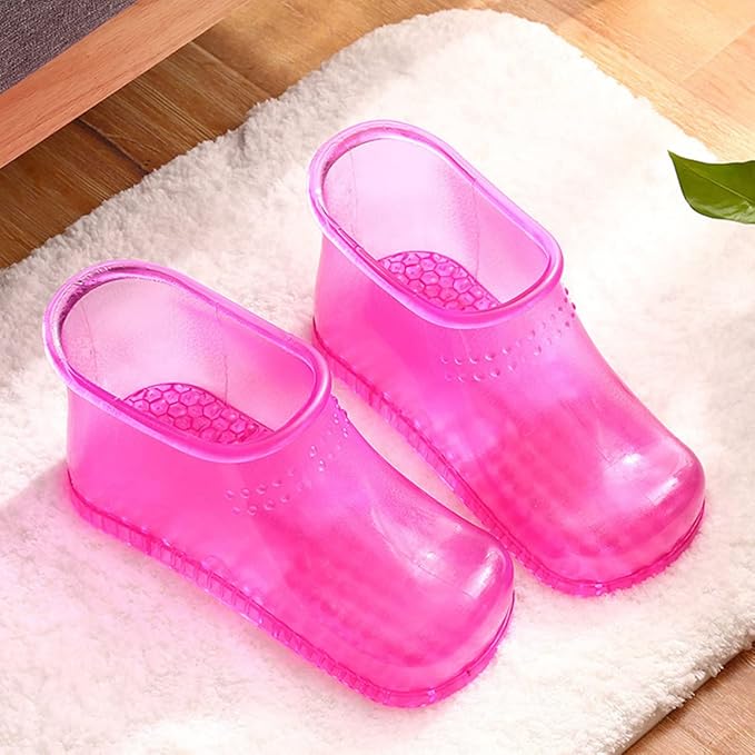 Beavorty Foot Soaker Portable Feet Soaking Tub Leakproof ＆ Wearable Foot Soaking Shoes Plastic Foot Bath Tub Bath Massager Basin Pedicure Feet Spa Shoes for Pedicure Foot Spa