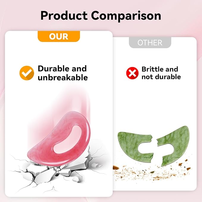 FDKJEJC Body Gua Sha Tool Cellulite Guasha Tool for Body Body Massage Tools (Natural Resin) Lymphatic Drainage Tool Guasha Tool for Face，Back, Legs, Women's Body Shaping Tools (Pink)