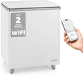 SereneLife WIFI Luxury Rectangle Towel Warmer - Spa & Bathroom Blanket Heater with Custom Fragrance, Auto Shut-Off, Fits 2 large Towels, Blankets, Bathrobes, PJ's - Perfect Gift for Him & Her (Silver)