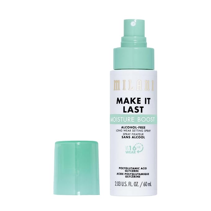 Milani Make It Last Moisture Boost Setting Spray - Alcohol Free Waterproof Makeup Finishing Mist - Hydrating & Soothing Formula for Sensitive Skin - 1 Count
