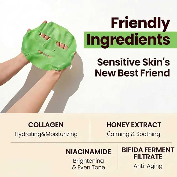 Collagen Face Masks Skincare Bulk,Hydrating Spa Face Mask Beauty for Sensitive Skin,Sheet Mask for Women Skin Care, Facial Mask Sets for Teen Girls (7 Masks)