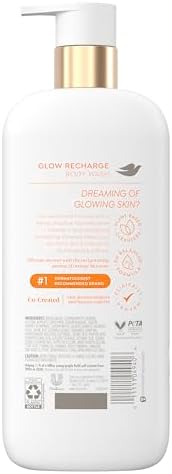 Dove Serum Body Wash Glow Recharge illuminates & Exfoliates skin with brightening Vitamin C Serum 18.5 Fl Oz (Pack of 4) - Image 4