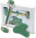 Gua Sha Facial Tools Face Roller for Wrinkles Jade Roller and Gua Sha Set,Gua Sha & Jade Roller Facial Tools Face Roller for Puffiness and Redness Reducing Skin Care