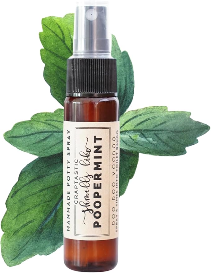 Funny Stocking Stuffer - Pre-Poop Toilet Spray 1 Fl Oz - Peppermint Scent - Gag Gift Ideas For Adult Men And Women – Travel Size Essentials 5 Below