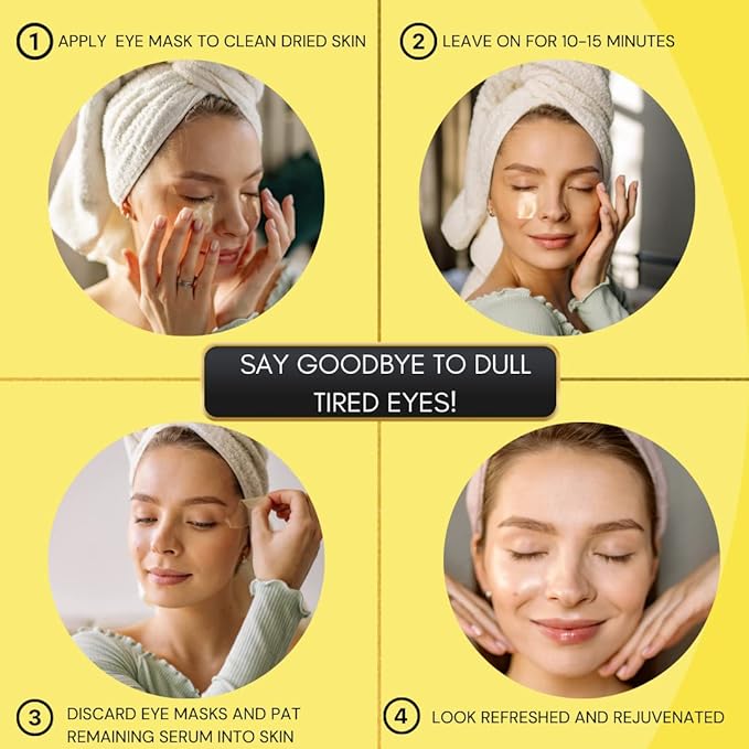 Collagen Under Eye Patches - Anti-Aging, Dark Circle & Puffy Eye Treatment - Hydrates and Firms Skin - 30 Pairs