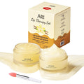 ANAI RUI Lip Mask and Scrub Set, Lip Sleeping Mask & Lip Exfoliator Scrub for Exfoliating, Lip Overnight Treatment, Lip Care Gift Kits for Dry, Chapped & Dark Lips, Holiday Gifts For Girls, Vanilla