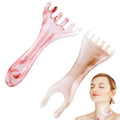 2 Pcs Head Massager Scalp Massager Tool, Six Claw Massage Comb, Multi-Functional Manual Gua Sha Tools Therapy Comb for Relieve Fatigue and Relax the Body（Amber,Gray）