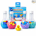 Bubble Bath Bombs for Boys with Mini Toy Ducks Inside – Bubble Bath for Kids - Kids Bath Bombs Toys Powder– Bathtime Experiment Kit Mix - Blast of Foam & Colours – Gift Set of 4 - Bath Toys