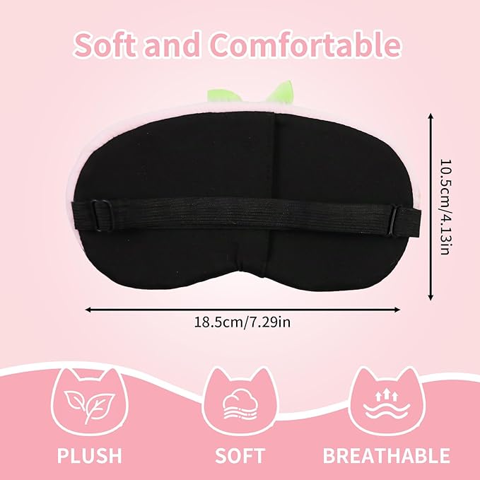 PERFECTSIGHT Sleep Eye Masks, Cute Sleep Eye Cover Lightweight Adjustable Eyeshade Mask Cover for Women Men Sleep Travel Nap, Penguin