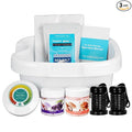 Ionic Foot Bath Detox Machine for Home Use, Ion Soak Foot Spa with Basin, Controller & 2 Ion Arrays, Includes 3 Bath Salts & 90 Disposable Liners, Spa-Quality Foot Detox Set