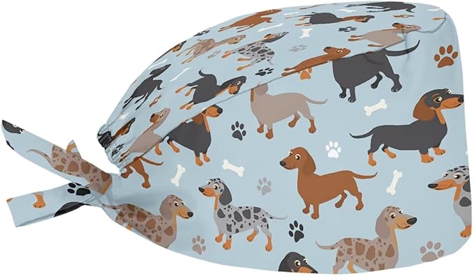JoyLamoria Novelty Printed Cap with Sweatband Women Men Adjustable Tie Back Hats for Paiting