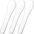 Pndeyo 3pcs Mini Stainless Steel Makeup Spatula, Reusable Cosmetic Cream Spatulas Spoon, Skincare Scoop Applicator Facial Massage Beauty Tools for Mixing and Sampling Face Eye Cream- Silver