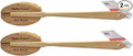 Yerba Prima Tampico Skin Brush (Pack of 2) - Natural Vegetable Fiber Bristles for Dry Skin Brushing