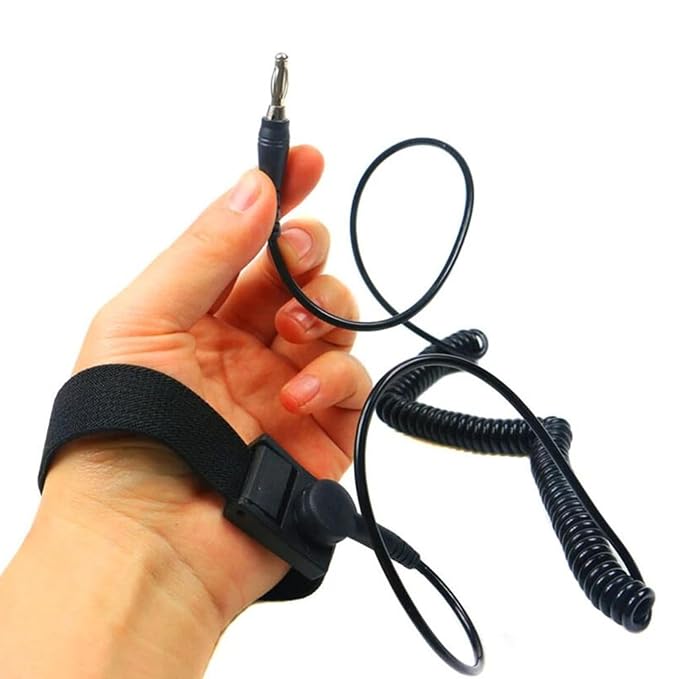 Wristband Strap for Dual User Ionic Detox Foot Bath Spa Cleanse System, Anti Static Adjustable Wrist Strap Wrist Bracelet Belt for Foot Bath Machine Accessory Replacement 2PCS (A Plug Wristband)