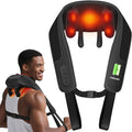CooCoCo Cordless Neck Massager with Heat, Mother day ideas for Women Mom,Upgraded Dual Heating Area Shiatsu Back Massager for Pain Relief Deep Tissue, Hand-Free, Shoulder Massager for Neck Pain Relief