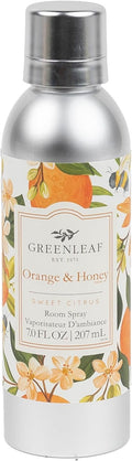 Greenleaf Gifts Orange & Honey Scented Room Air Freshener Spray | Non-Aerosol 7 oz Spray | Citrus Air Freshener for Home | Home Fragrance for Bedroom & Bathroom