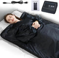 Lcoco&Dream Portable Sauna Blanket, Dual Sided Temperature Control，Relaxation and Detox Washable & Foldable with Carrying Bag and Remote Control, 90-180℉, 30-90 Minutes Timer, (6 x 3) FT