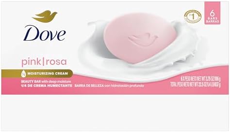 Dove Beauty Bar Soap Pink Rosa, for Soft, Smooth Skin, 6 Bars 3.75 oz - Image 2