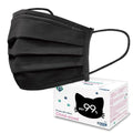 Medtecs Kids Face Mask Disposable - 2 Sizes Option (Child/Youth) 50 PCs - Comfy 3-Ply Breathable Children Masks, The Better Choice - Child | Black