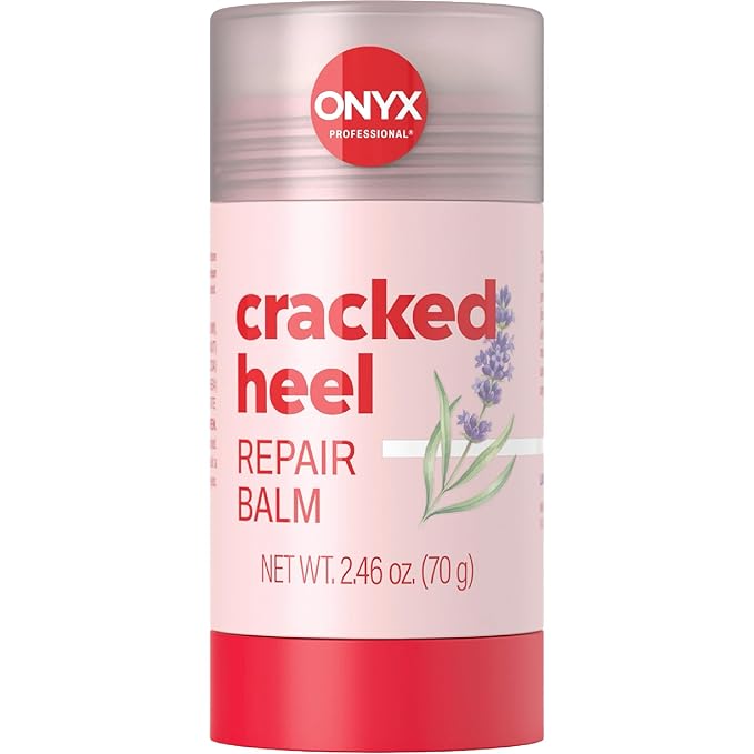 Onyx Professional Cracked Heel Repair Balm Stick, Lavender Scent, 1 Pack - Dry Heels Dry Cracked Feet Treatment, Moisturizing Heel Balm Rolls On, No Mess Like Foot Cream or Foot Lotion