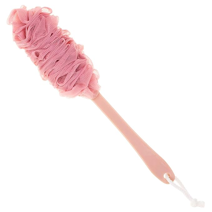 Back Scrubber for Shower,Loofah Long Handle Bath Body Brush,Soft Nylon Mesh Sponge for Shower,Loofah On a Stick for Men Women,Exfoliating Scrub Cleaning Luffa for Elderly (3Pack-NewMix)