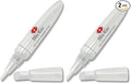 Bliss Kiss Refillable Cuticle Oil Pen for Nails - Empty 8 ml Squeeze Nail Oil Pen with brush applicator from 2-Pack
