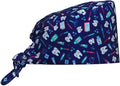 Working Cap Scrub Caps with Sweatband Adjustable Tie Back Hat Nurse Surgical Caps Unisex