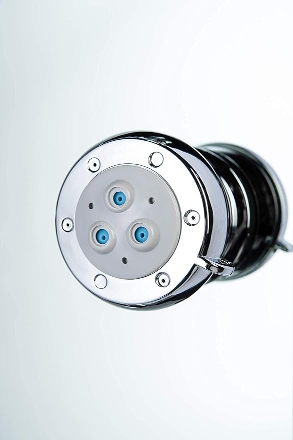 Blue Ocean 52" Aluminum SPA392M Shower Panel Tower System with Rainfall Shower Head and 8 Adjustable Massage Jets