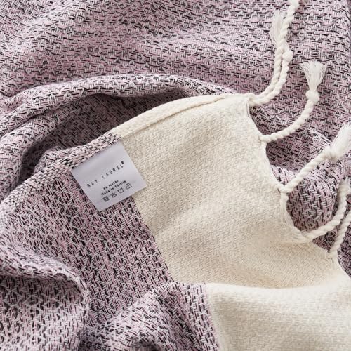 BAY LAUREL Turkish Hand Towel – Pack of 2 | Soft & Absorbent Decorative Towels for Bathroom, Hand, Face, Hair, Gym, Yoga, SPA, Kitchen & Tea | Boho Decor (Blush Pink, Diamond 15x26 Inches (Set of 2) - Image 6