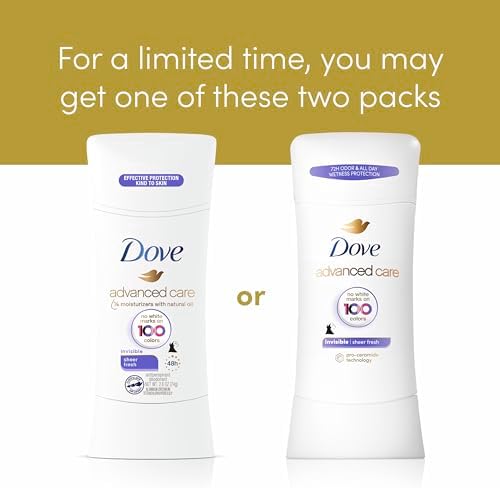 Dove Invisible Antiperspirant Sheer Fresh No White Marks 4PK 2.6 oz - Image 6