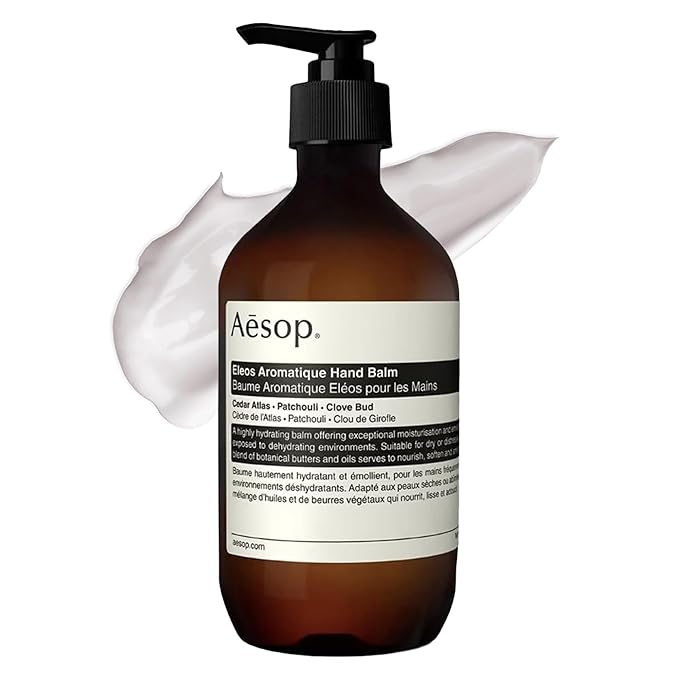 Aesop Eleos Aromatique Hand Balm | Hydrating Balm For Dry Hands | Enriched With Skin-Softening Botanical Butters and Oils | 16.9 oz / 500mL
