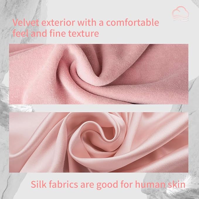 Joythink Weighted Eye Masks Bluetooth Sleep Mask Headphones Silk Wireless Bluetooth Headband for Side Sleepers Blackout for Airplane Travel Men Women Pink