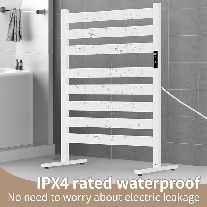 Towel Warmers for Bathroom, Heated Towel Racks for Bathroom, with Timer and Temperature Adjustment, Overheat Protection Function, Freestanding Towel Warmer. Suitable for Bathroom, Bedroom