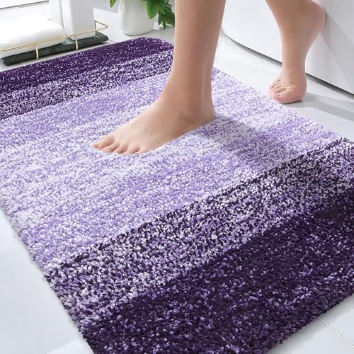 OLANLY Bathroom Rugs Mat 34x21, Extra Soft Absorbent Microfiber Bath Rugs by OLANLY